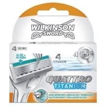 Wilkinson Quattro Titanium Scheermesjes 4 Stuks