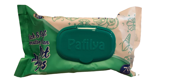 Pafilya Sensitive Clean Baby Doekjes - Billendoekjes - Wet Wipes 70 Stuks