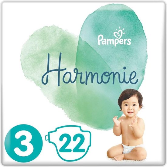 Pampers Harmonie Maat 3 (6-10 kg) 22 Stuks