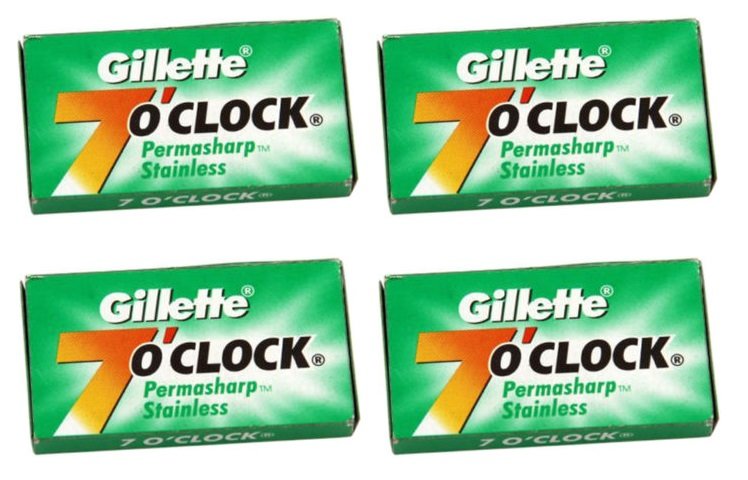 Gillette 7 O&#039;Clock Double Edge Scheermesjes 60 Stuks