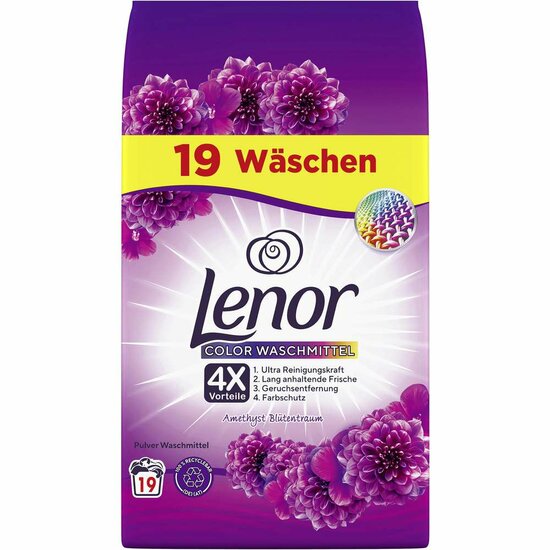 Lenor Waspoeder Color Amethist &amp; Bloemen Boeket 19 Wasbeurten