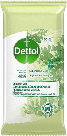 Dettol Hygienische Doekjes BIO Regular 50 Stuks