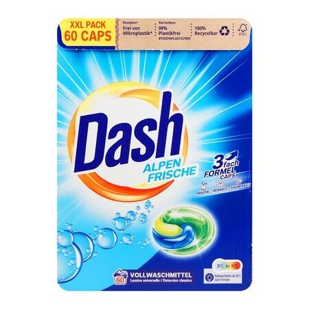 Dash Wascapsules Alpenfris 60 Wasbeurten