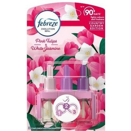 Febreze/Ambi Pur 3Volution Navulling Pink Tulips &amp; White Jasmin 20ml