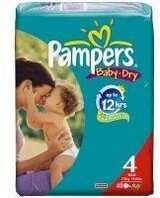 Pampers Baby Dry Luiers Maat 4 (7-18 kg) 40 Stuks
