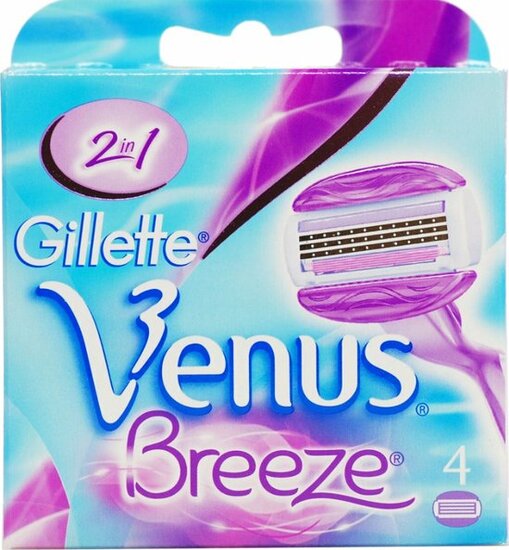 Gillette Venus Breeze Scheermesjes 4 Stuks