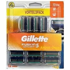 Gillette Fusion Sport Scheermesjes 13 Stuks