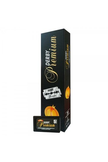 Derby Double Edge Premium Scheermesjes 20 x 5 Stuks