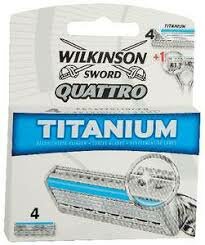 Wilkinson Quattro Titanium Scheermesjes 4 Stuks