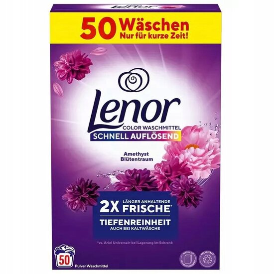 Lenor Waspoeder Color Amethist & Bloemen Boeket 50 Wasbeurten