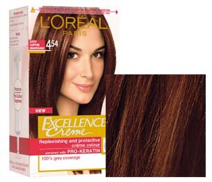 L&#039;Or&eacute;al Excellence Creme Haarverf 454 Dark Copper Mahogany