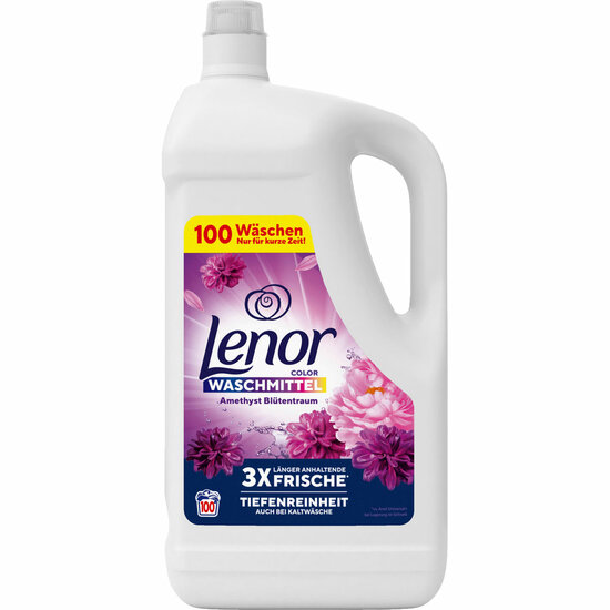 Lenor Vloeibaar Wasmiddel Color Amethyst Blütentraum 100 Wasbeurten
