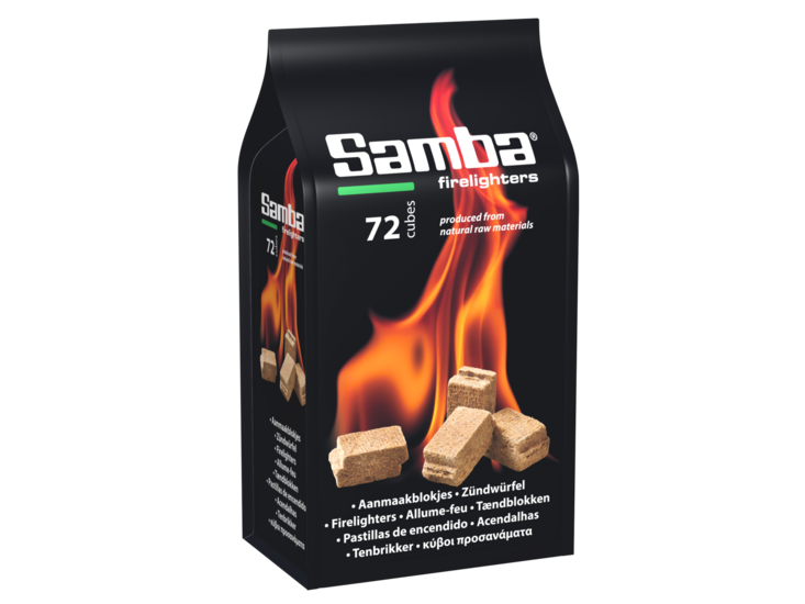 Samba Aanmaakblokjes Bruin 72 Stuks