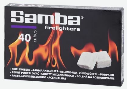 Samba Aanmaakblokjes Wit Kerosine 40 Stuks