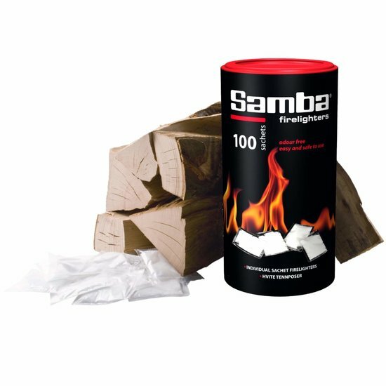 Samba Aanmaakzakjes paraffine Openhaard 100 Stuks in Koker