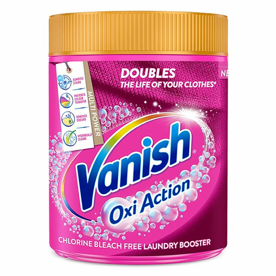 Vanish Gold Oxi Action Poeder Voor Gekleurde Was Vlekverwijderaar Wasbooster 470Gram 
