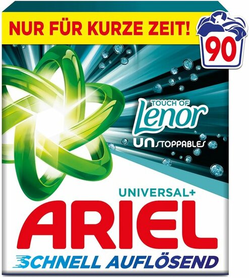 Ariel Waspoeder Touch of Lenor Unstoppables 90 Wasbeurten 