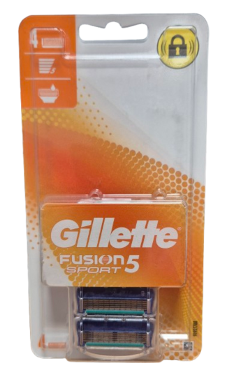 Gillette Fusion Sport Scheermesjes 4 Stuks (Blister)