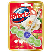 Glorix Toiletblok Aromalux White Rose 50g 