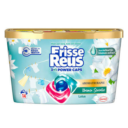 Frisse Reus Wasmiddel 3+1 Power Caps Bloemen Sensatie 14 Stuks 