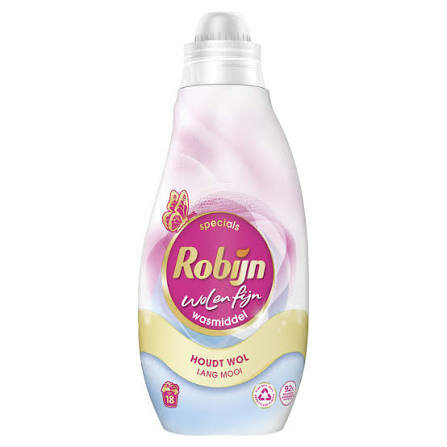 Robijn Vloeibaar Wasmiddel Wol &amp; Fijn 18 Wasbeurten