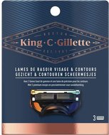 King C. Gillette Scheermesjes 3 Stuks