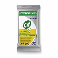Cif Pro Formula Reinigingsdoekjes Clean &amp; Shine 100 Stuks