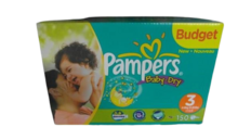 Pampers Baby Dry Luiers Maat 3 (4-9 kg) 150 Stuks