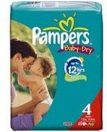 Pampers Baby Dry Luiers Maat 4 (7-18 kg) 40 Stuks