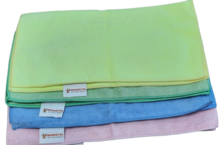 Microvezeldoek 4 Stuks 40x40cm Blauw/Geel/Groen/Roze (300GSM)