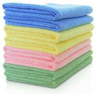 Microvezeldoek 8 Stuks 40x40cm 2X Blauw/Geel/Groen/Roze (300GSM)
