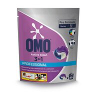 Omo Pro Formula Wasmiddel Capsules Active Clean 3in1 80 Stuks