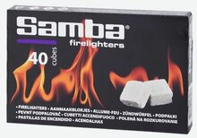 Samba Aanmaakblokjes Wit Kerosine 40 Stuks