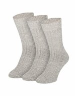 Apollo Noorse Sokken Wol 3-Pack Grijs 43-46