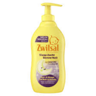 Zwitsal Bad &amp; Wasgel Slaap Zacht Lavendel Pomp 2 x 400 ml + Gratis Washandje
