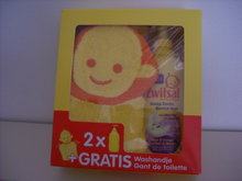 Zwitsal Bad &amp; Wasgel Slaap Zacht Lavendel Pomp 2 x 400 ml + Gratis Washandje