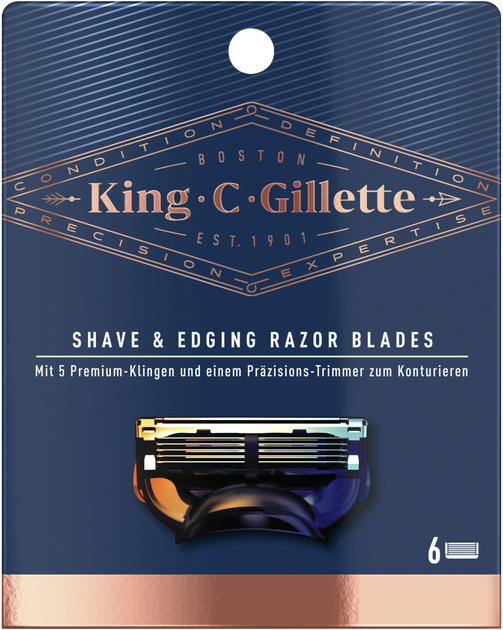 King C. Gillette Scheermesjes 6 Stuks
