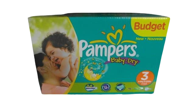 Pampers Baby Dry Luiers Maat 3 (4-9kg) 102 Stuks