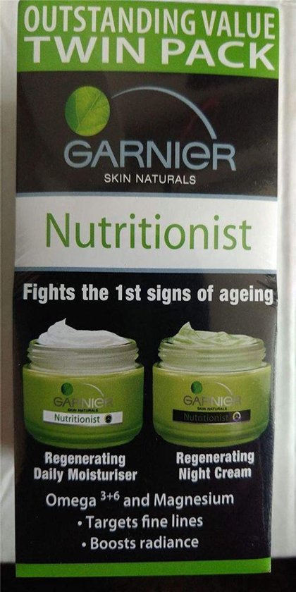 Garnier Nutritionist Regenererende Dagcrème + Nachtcrème 2 x 50ml