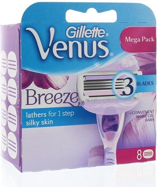 Gillette Venus Breeze Scheermesjes 8 Stuks