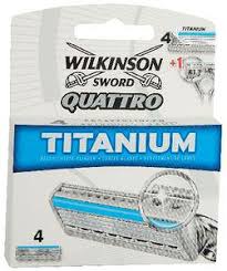 Wilkinson Quattro Titanium Scheermesjes 4 Stuks