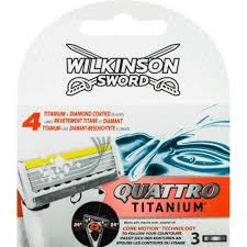 Wilkinson Quattro Titanium Scheermesjes 3 Stuks