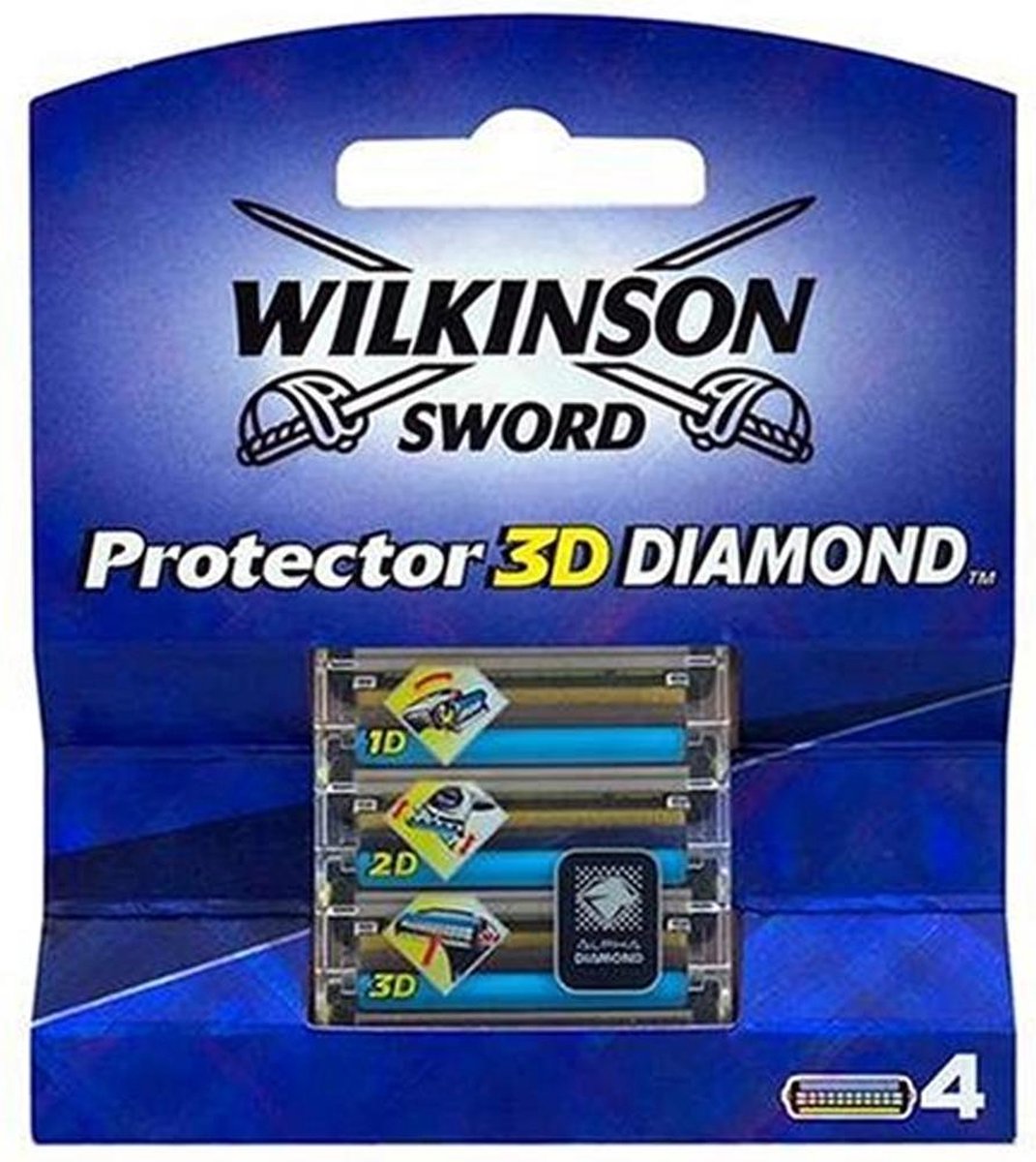 Wilkinson Sword Protector 3D Diamond Scheermesjes 4 Stuks