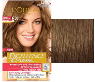 L'Oréal Excellence Creme Haarverf 630 Helder Goudbruin (Sehr Helles Goldbraun)