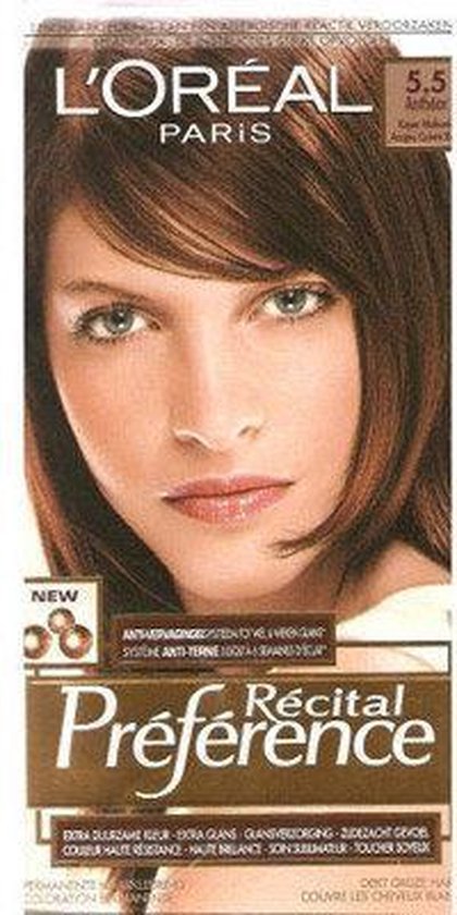 L'Oreal Haarverf Recital Préférence Haarverf 5.5 Antheo Koper Mahonie