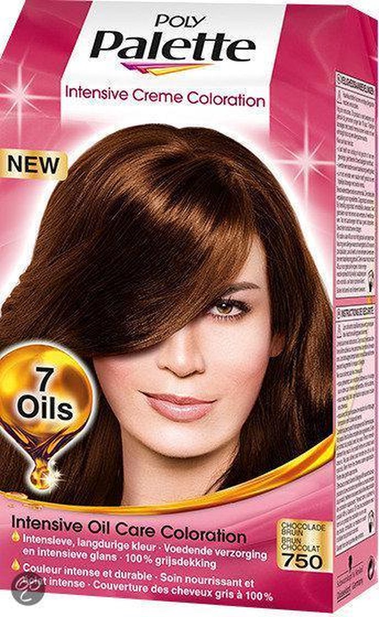 Schwarzkopf Poly Palette 750 Chocolade Bruin Permanente Haarverf