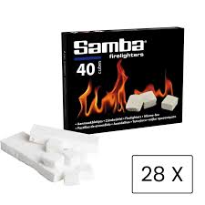 Samba Aanmaakblokjes Wit Kerosine 1120 Stuks (Omdoos)