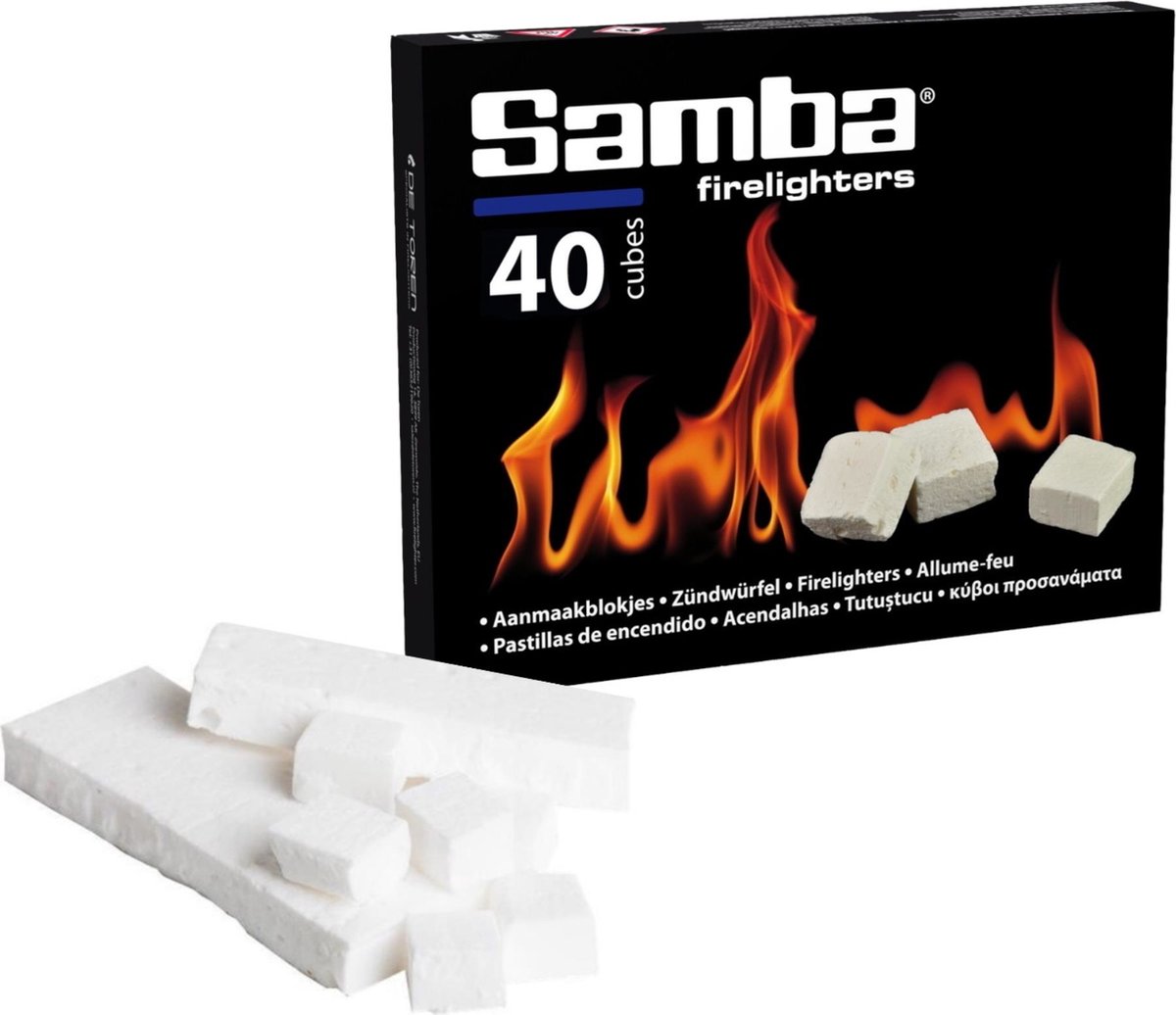 Samba Aanmaakblokjes Wit Kerosine 40 Stuks