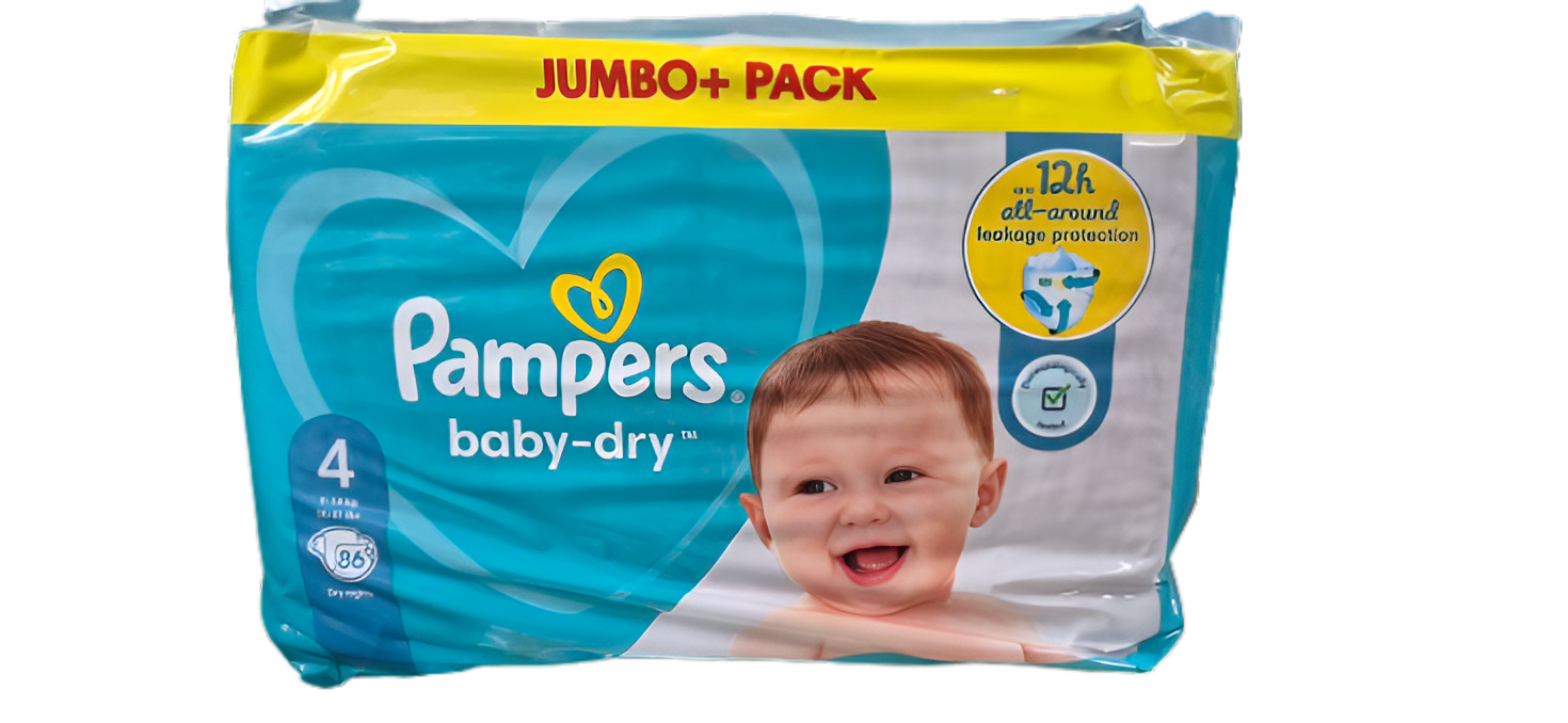 Pampers Baby Dry Maat (7-18 kg) 86 Stuks 