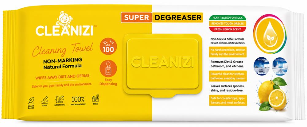 Cleanizi Reinigingsdoekjes Citroengeur 100 stuks